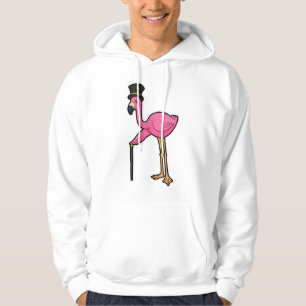 Flamingo as Groom with Hat & cane Hoodie
