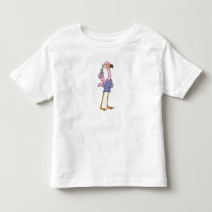 Flamingo as Hair stylist with Scissors Toddler T-shirt