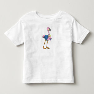 Flamingo as Secretary with Notepad Toddler T-shirt