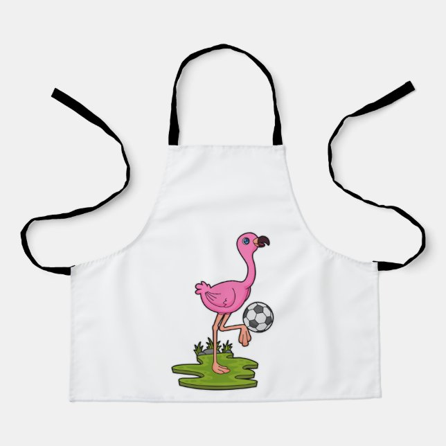 Flamingo as Soccer player with Soccer Apron (Front)