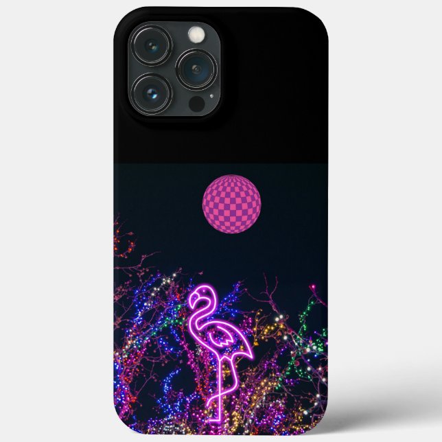 Flamingo at the dance party. Case-Mate iPhone case (Back)