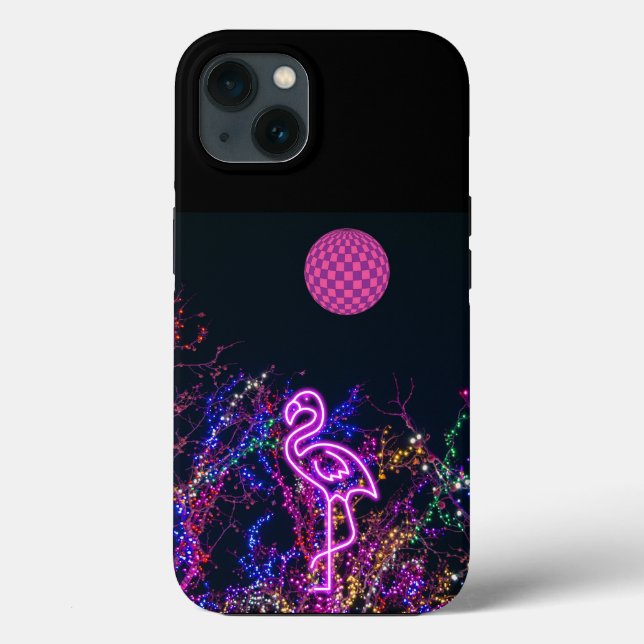 Flamingo at the dance party. Case-Mate iPhone case (Back)