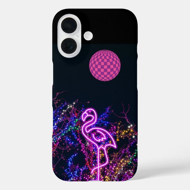 Flamingo at the dance party. Case-Mate iPhone case (Back)
