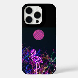 Flamingo at the dance party. iPhone 16 pro case