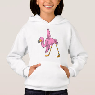 Flamingo at Yoga Stretching exercise