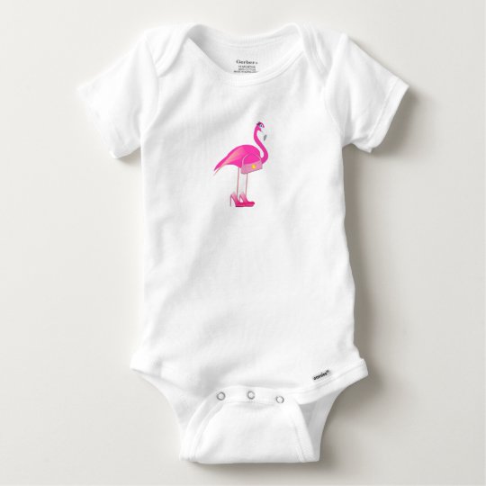 Flamingo Baby Gerber Cotton Outfit Baby Onesie