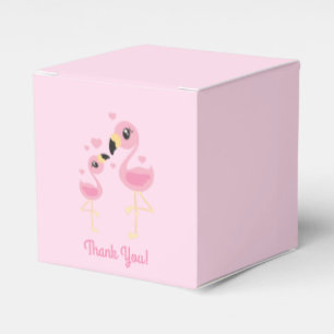 Flamingo Baby Shower Cute Tropical Favor Box