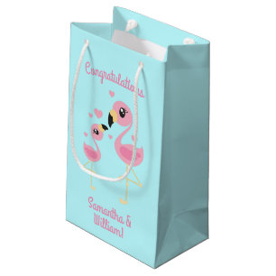 Flamingo Baby Shower Cute Tropical Small Gift Bag