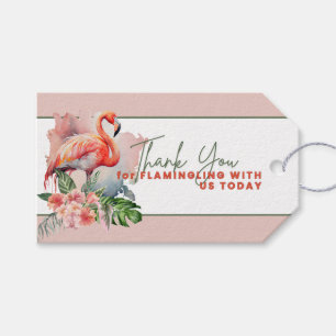 Flamingo Baby Shower Favour Tags