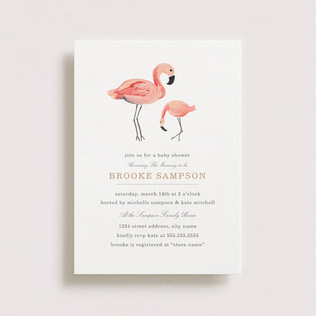 Flamingo Baby Shower Invitation (Creator Uploaded)