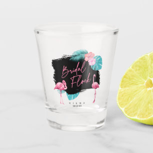 Flamingo Bachelorette Bridal Flock ID930 Shot Glass