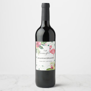 Flamingo Bachelorette Wine Labels