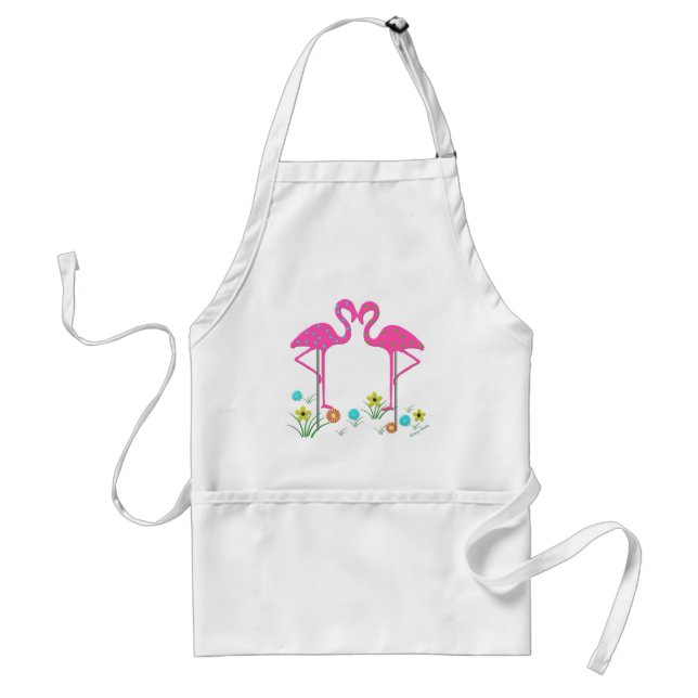 Flamingo Barbeque Apron (Front)