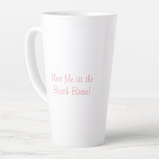 Flamingo Beach Barre Latte Mug