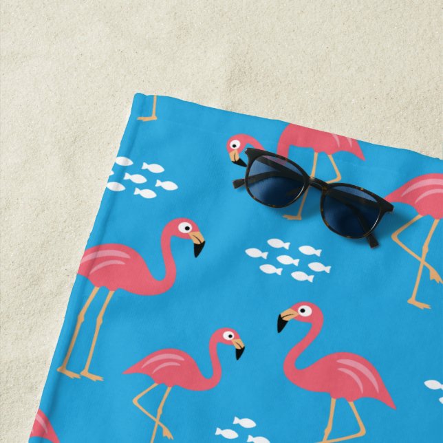 Flamingo Beach Towel (In Situ)