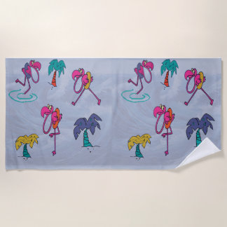 Flamingo Beach Towel