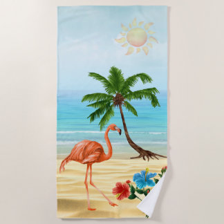 Flamingo Beach Towel