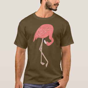 Flamingo Beach Tropical Night Sky Cool Animal Love T-Shirt