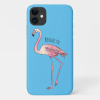 Flamingo bird cartoon illustration  