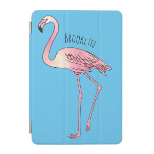 Flamingo bird cartoon illustration   iPad mini cover