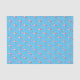 Flamingo bird cartoon illustration tissue paper