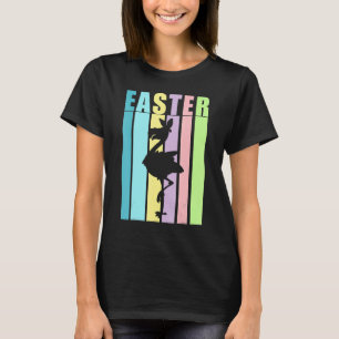 Flamingo Bird Happy Easter Cute Funny Spring Fun H T-Shirt