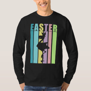 Flamingo Bird Happy Easter Cute Funny Spring Fun H T-Shirt