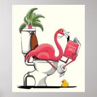 flamingo, bird, pink, animal, funny, cute, cartoon