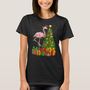 Flamingo Bird  Xmas Holiday Santa Flamingo Christm T-Shirt