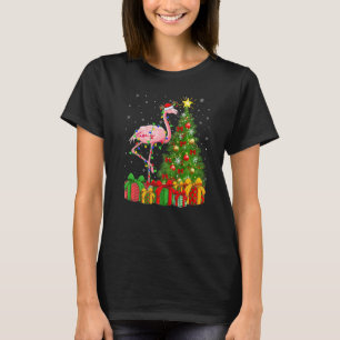 Flamingo Bird Xmas Holiday Santa Flamingo Christm T-Shirt
