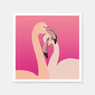 Flamingo Birds Cocktail Paper Napkins