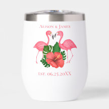 Flamingo Birds Cute Pink Tropical Personalized