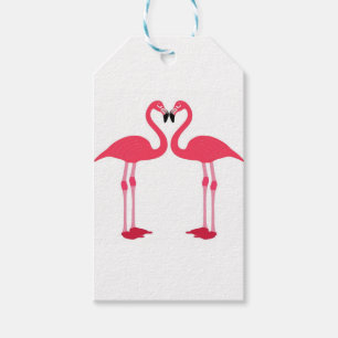 flamingo-birds gift tags