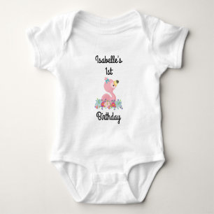 Flamingo Birthday Party Bodysuit