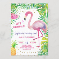 Flamingo Birthday Party Tropical Girl Pool Party