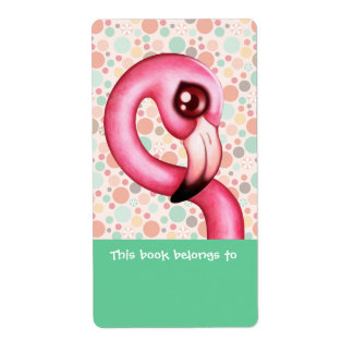 Flamingo Bookplates Labels