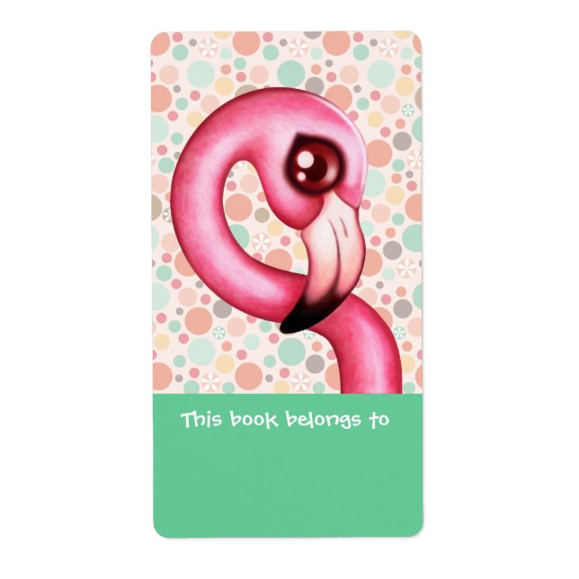 Flamingo Bookplates Labels (Front)