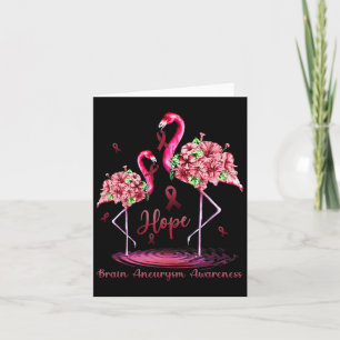 Flamingo Brain Aneurysm Awareness  Card