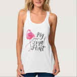 Flamingo Bride Tropical Bachelorette Tank<br><div class="desc">For a tropical bachelorette getaway, this tank is perfect for the bride-to-be, and is part of a collection of other flamingo-themed tanks to hand out to your bridesmaids. This one reads "My Final Strut, " and there are lots of other options for text in the rest of the collection! Add...</div>