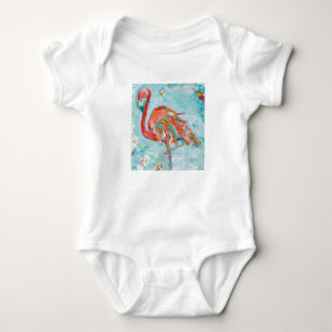 Flamingo Bright Baby Bodysuit