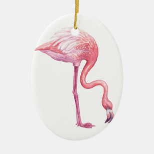 Flamingo Ceramic Ornament
