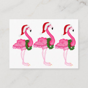 Flamingo Christmas Enclosure Card / Tag