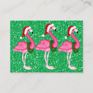 Flamingo Christmas Enclosure Card / Tag