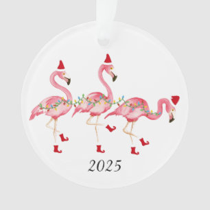 Flamingo Christmas ornament
