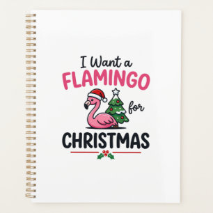 Flamingo Christmas Quote Vector Planner
