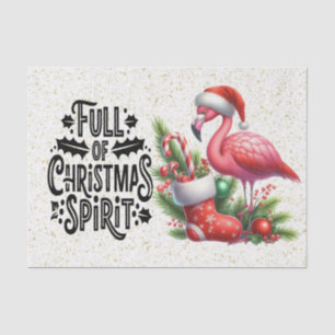 Flamingo Christmas themed  Tissue Paper