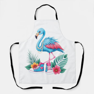 Flamingo Chucks and Pearls Comma La Harris 2024 Apron