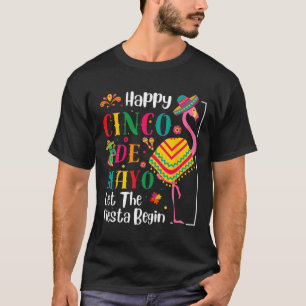 Flamingo Cinco De Mayo Mexican Fiesta For Men Wome T-Shirt