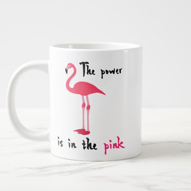 Flamingo Coffee Mug for lovers of all things pink (Left)