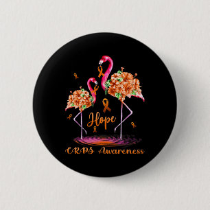 Flamingo CRPS Awareness  2 Inch Round Button